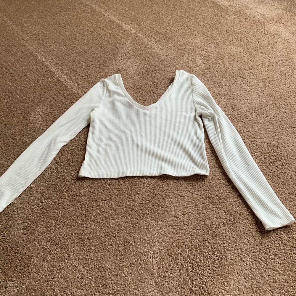 Top shop Ribbed Long Sleeve Top